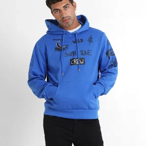 Sweat à capuche crew Bleu foncé
