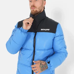 BICOLORED puffer jacket