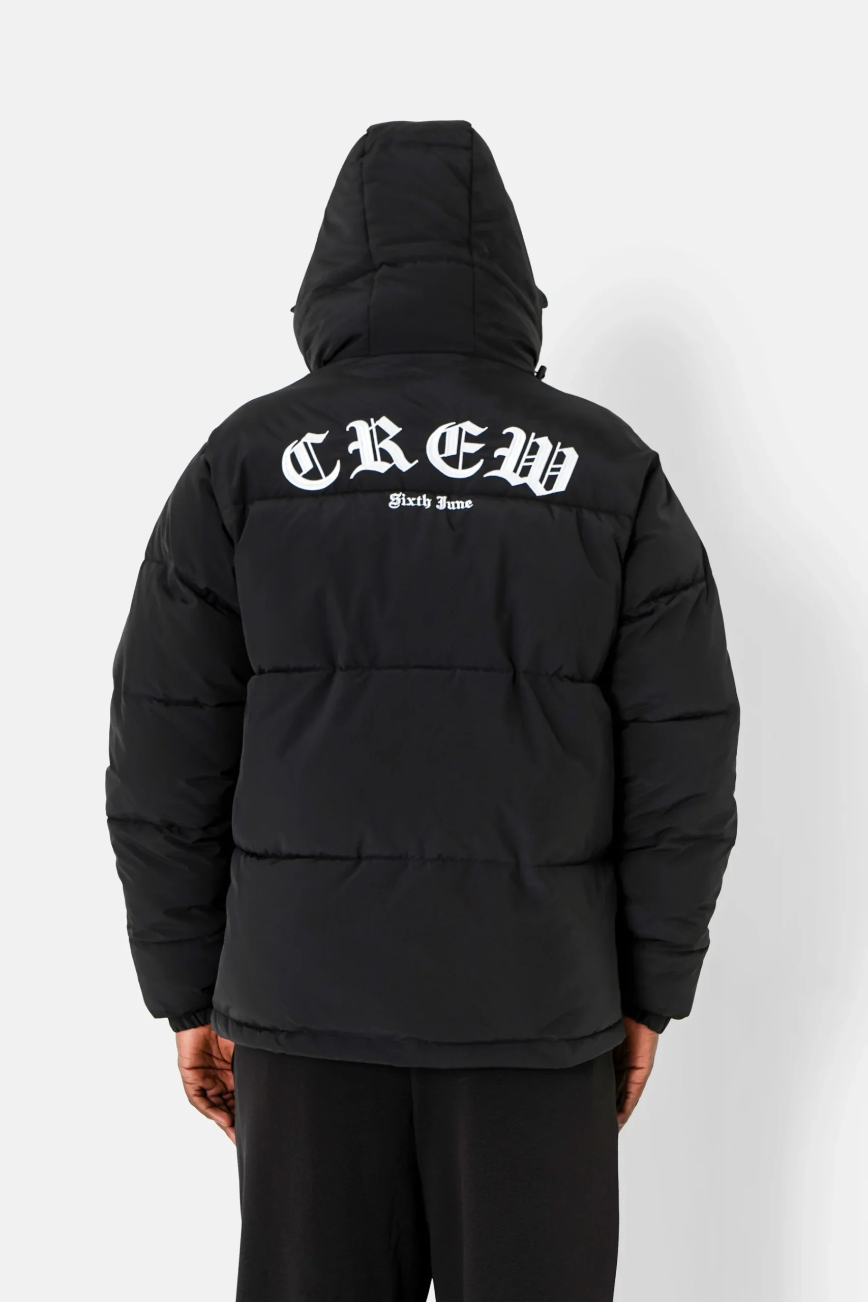 CREW embroidery puffer jacket – Image 5