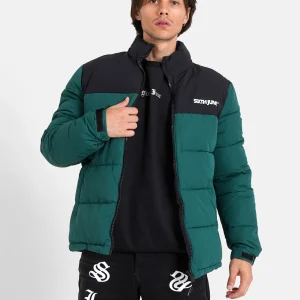 BICOLORED puffer jacket