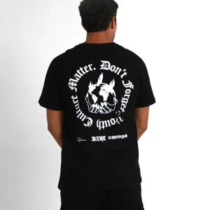 T-shirt youth culture dos Noir