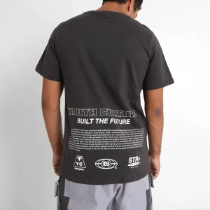 T-shirt youth culture Gris foncé