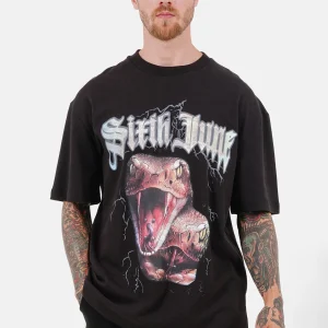 T-shirt vintage serpent Noir