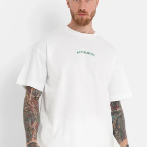 T-shirt logo gothique Blanc