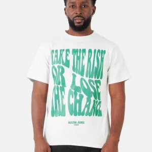 T-shirt print rétro Gris clair