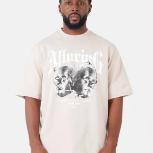 ALLUCING printed s/s t-shirt