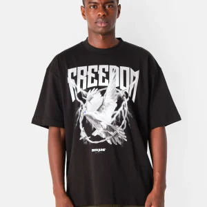 FREEDOM printed s/s t-shirt