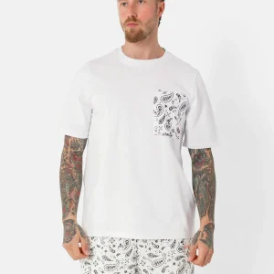 T-shirt poche bandana Blanc