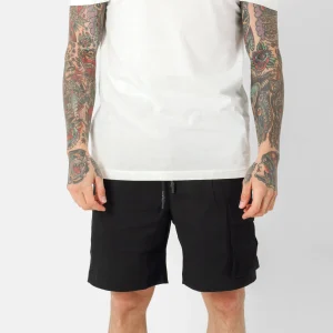 Short cargo logo broderie Noir