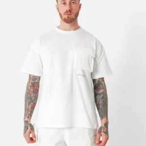 T-shirt poche QR Blanc