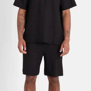 Short crochet broderie Noir