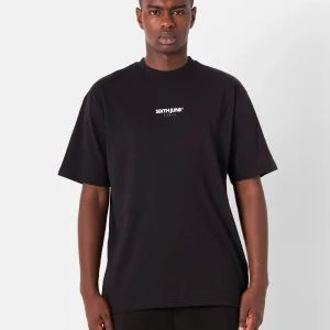 T-shirt essentiel print logo Noir