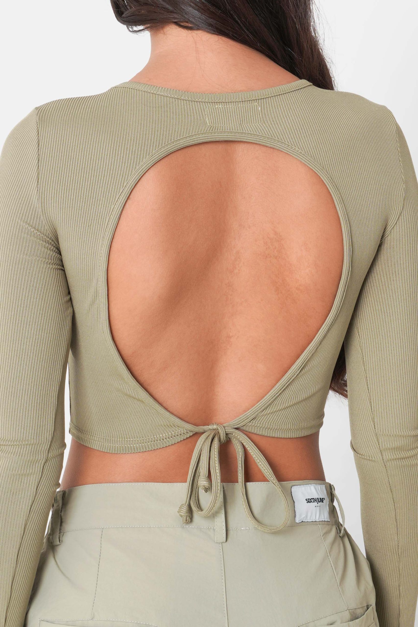 BACKLESS laced l/s top – Image 4