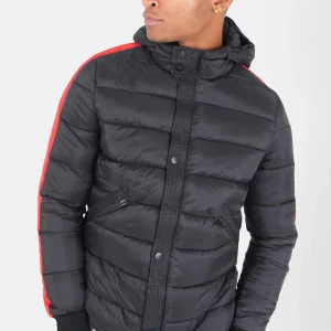 Doudoune bandes matelassée Noir