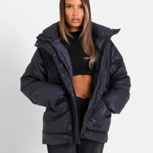 Doudoune oversize matte Noire