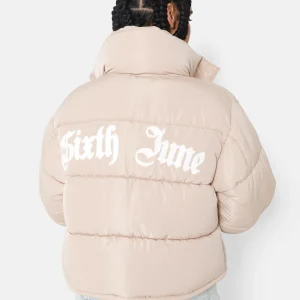 CURLY patch puffer jacket
