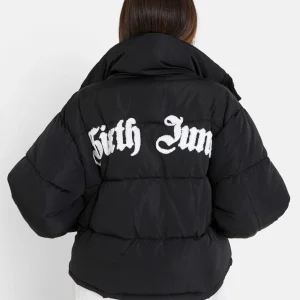 CURLY patch puffer jacket