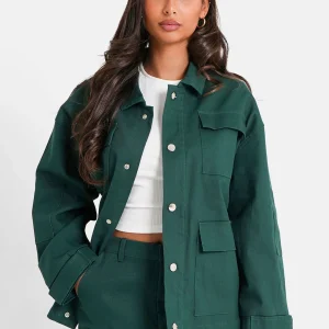 Veste poches cargo Vert foncé