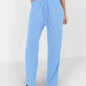 Pantalon bijou fluide Bleu