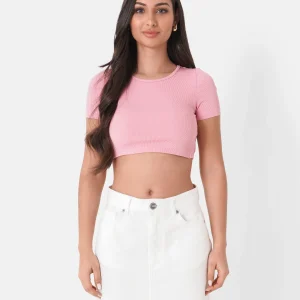 BACKLESS laced s/s top