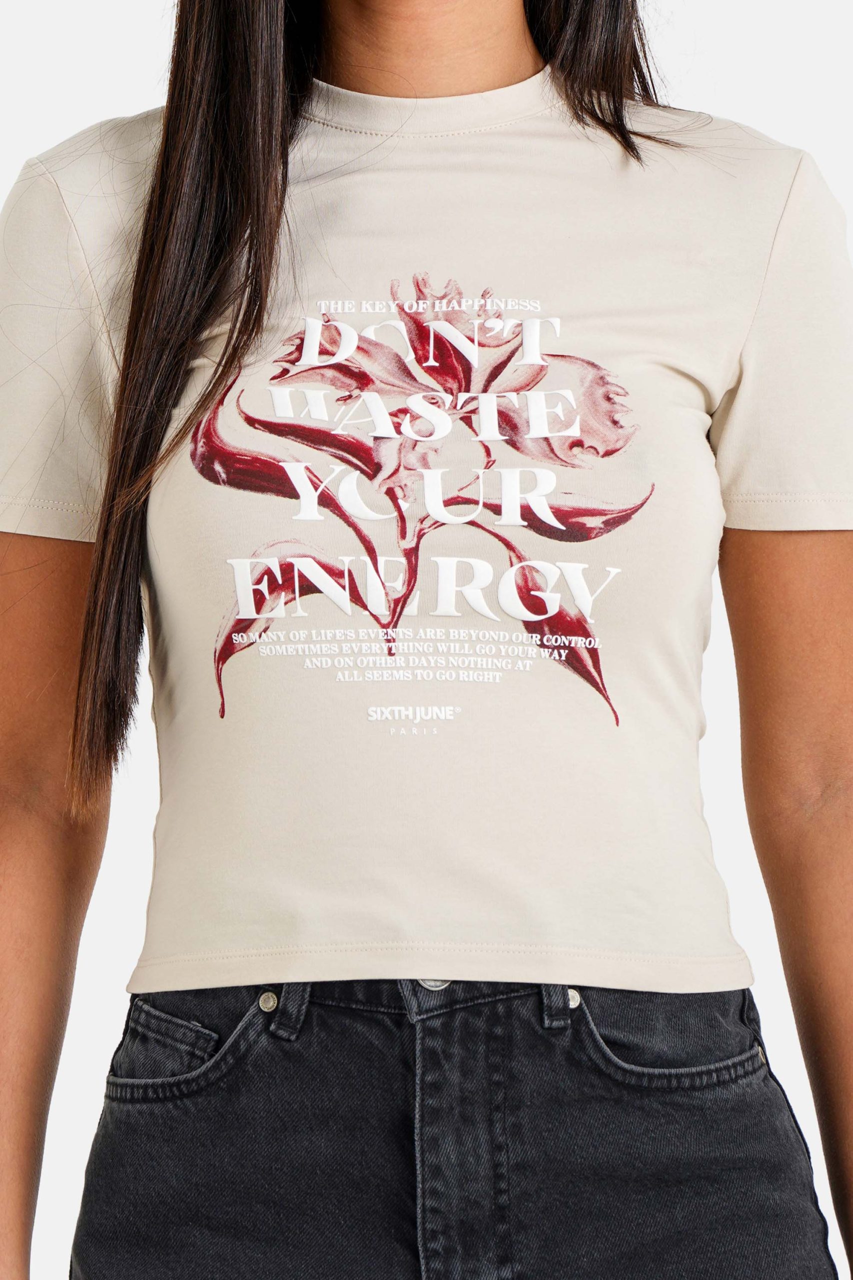 METALLIC flower s/s top – Image 4