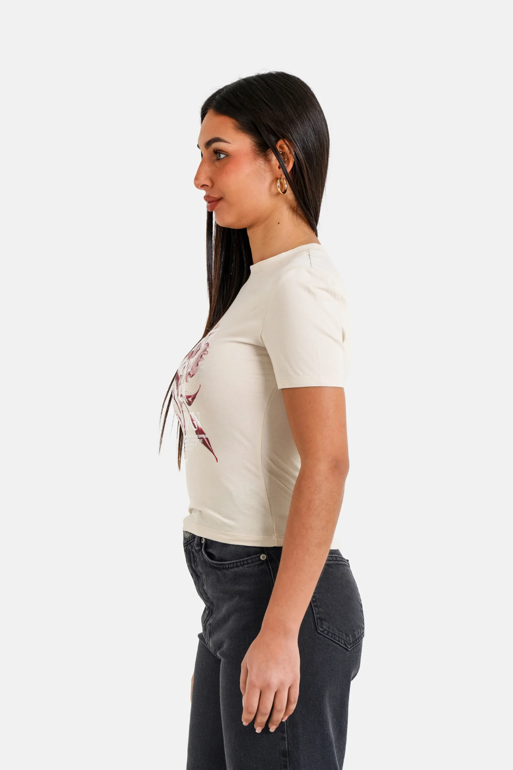 METALLIC flower s/s top – Image 5