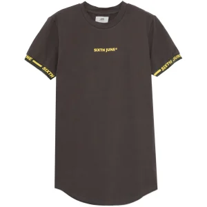 T-shirt logo coton manche Gris foncé