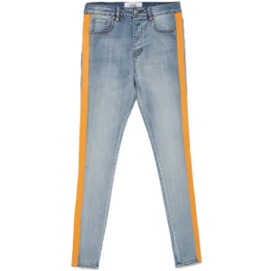 Jean bande fluo bleu orange