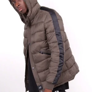 Doudoune bandes matelassée Vert khaki
