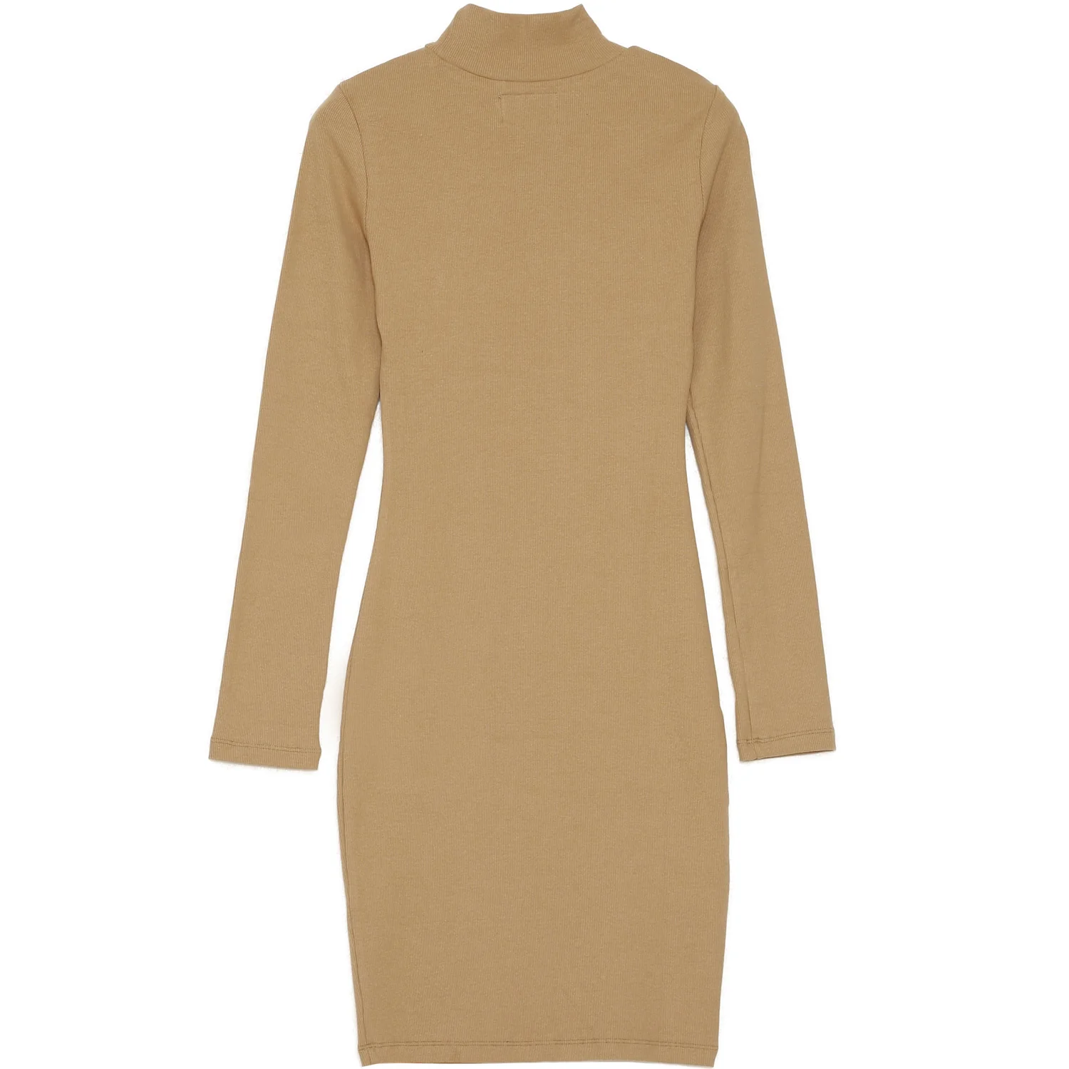 Robe manches longues logo beige – Image 7