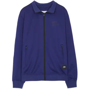 Haut survêtement tracktop bleu