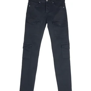 Denim cargo pockets black M2468HDE