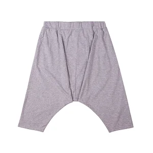 Short sarouel uni gris clair 1876V