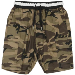 Short camouflage cargo vert