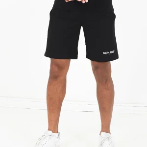 Short soft logo brodé Noir