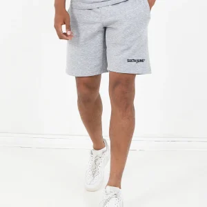 Short soft logo brodé Gris
