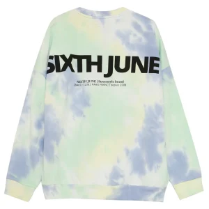 Sweat tie and dye bleu