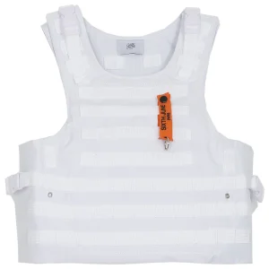 Veste tactique toile clip blanc