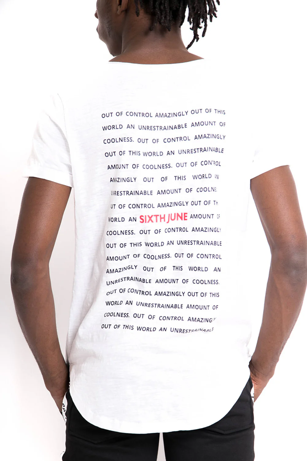 T-shirt out of control blanc – Image 3