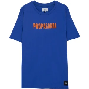 T-Shirt oversize Propaganda néon bleu