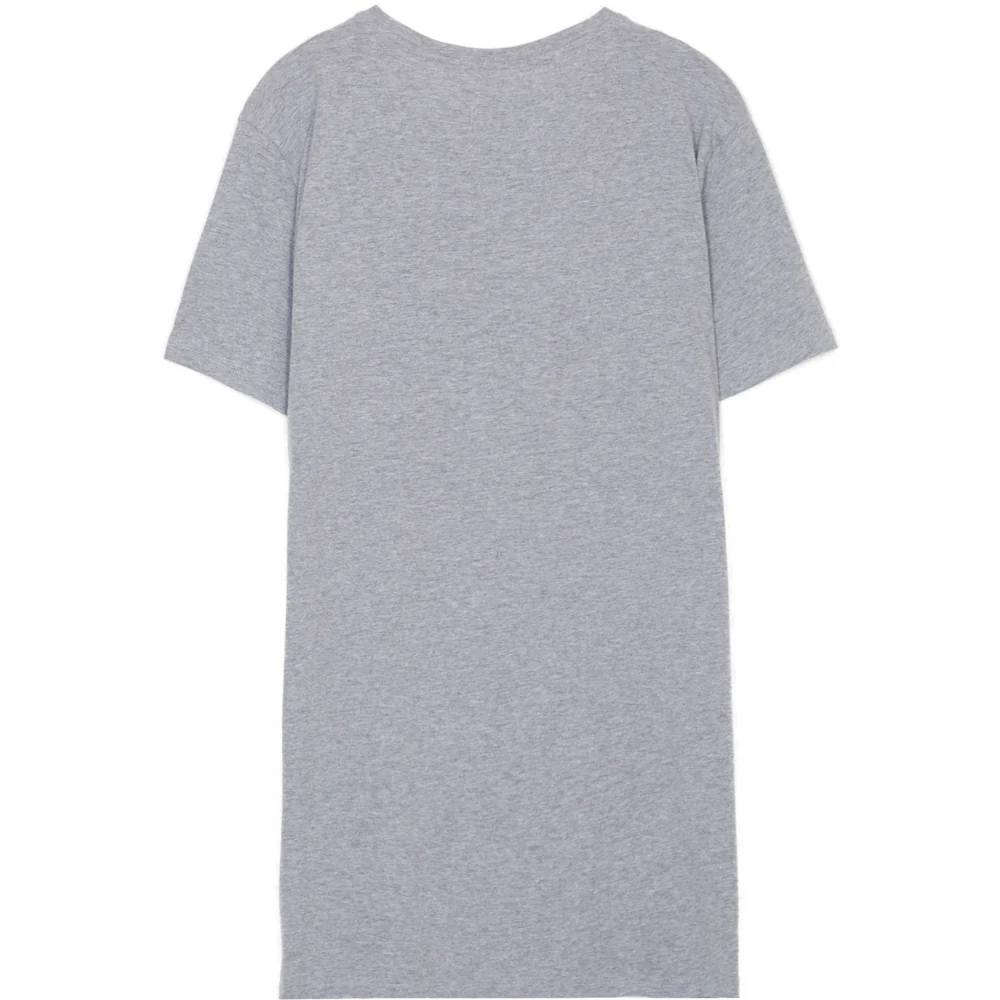 T-shirt long Propaganda fluo gris – Image 7