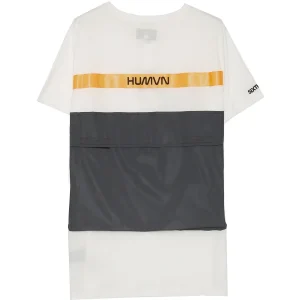 T-shirt poche dos réfléchissant beige