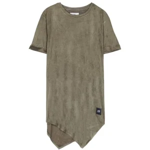 T-shirt pointe suédine kaki