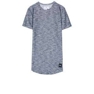 T-shirt moulant texturé noir