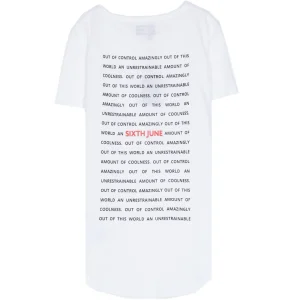 T-shirt out of control blanc