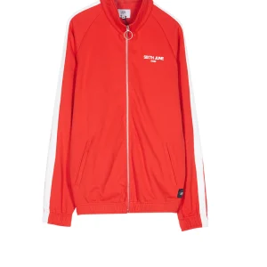 Veste logo bandes rouge blanc