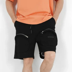 Short utilitaire poches Noir