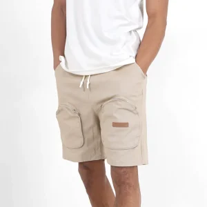 Short utilitaire poches Beige