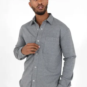 Chemise manches longues Gris
