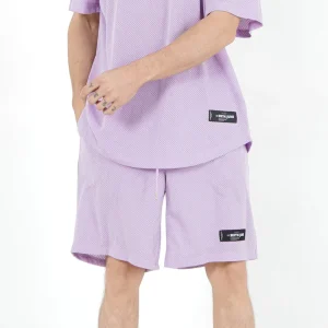 Short mesh logo Violet